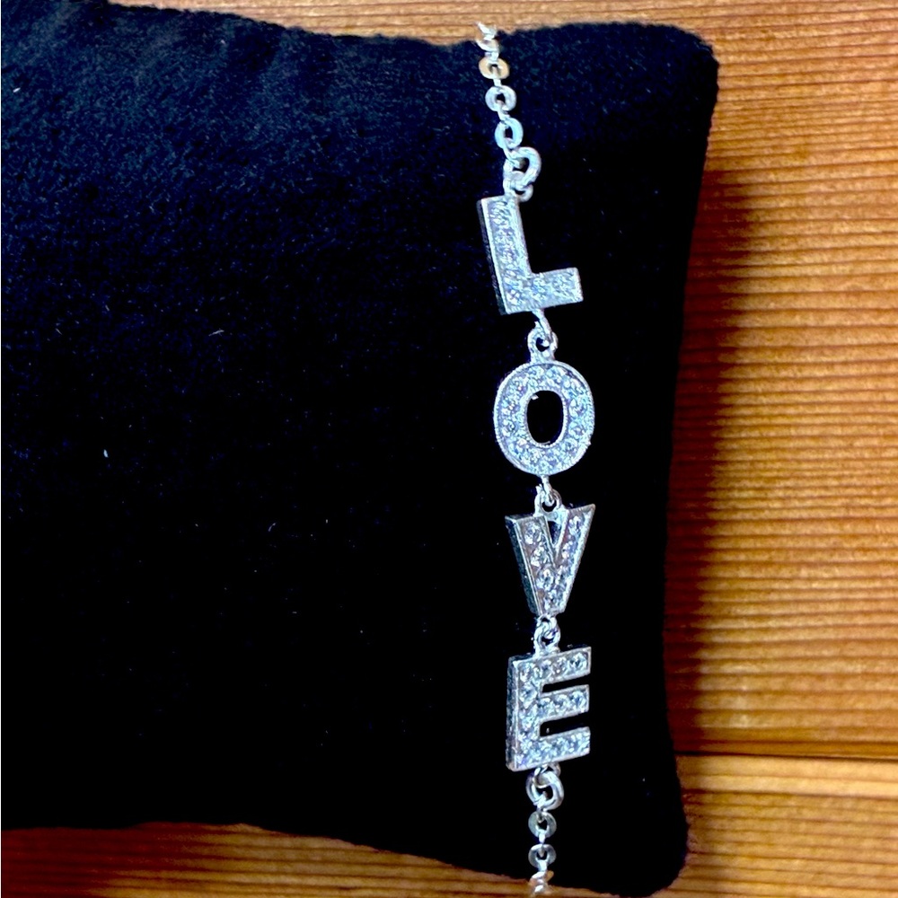 Silver 'LOVE' Bracelet